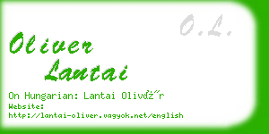 oliver lantai business card